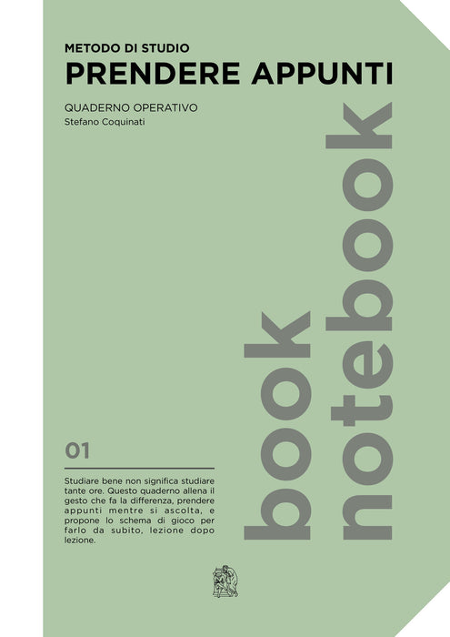Metodo di Studio Prendere appunti Quaderno operativo