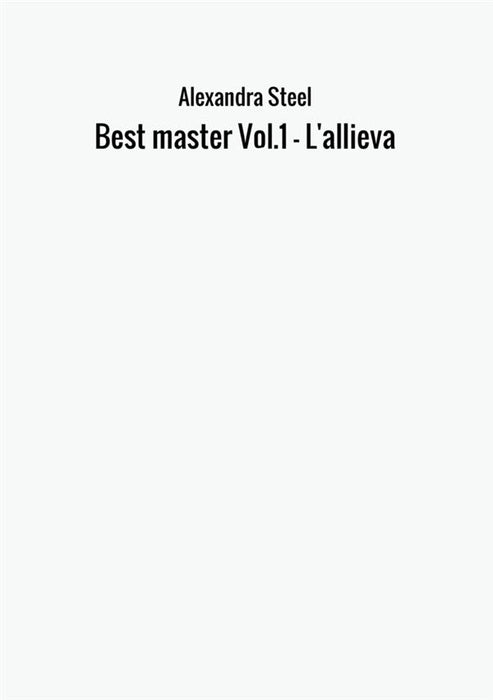 Best master Vol.1 - L'allieva