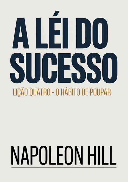 A LEI DO SUCESSO Lição Quatro - O HÁBITO DE POUPAR (traduzido)
