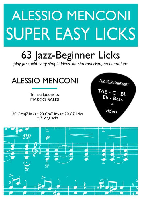 Super Easy Jazz Licks  (video + Book)