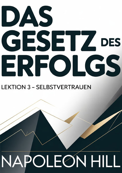 DAS GESETZ DES ERFOLGS Lektion 3 – SELBSTVERTRAUEN (übersetzt)