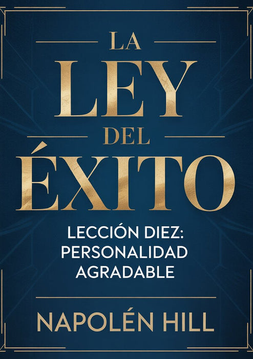 LA LEY DEL ÉXITO Lección diez: PERSONALIDAD AGRADABLE (traducido)