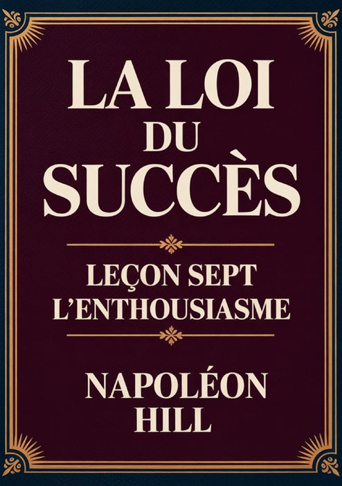 LA LOI DU SUCCÈS - Leçon sept L'ENTHOUSIASME (traduit)