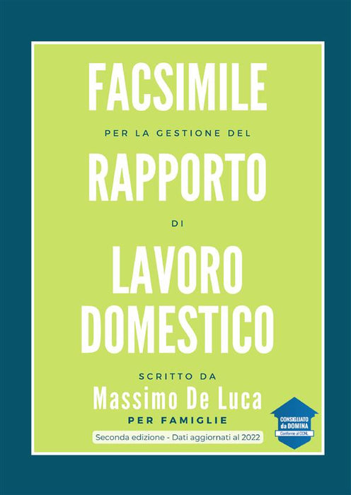 Facsimile per la gestione del rapporto di lavoro domestico - 2022