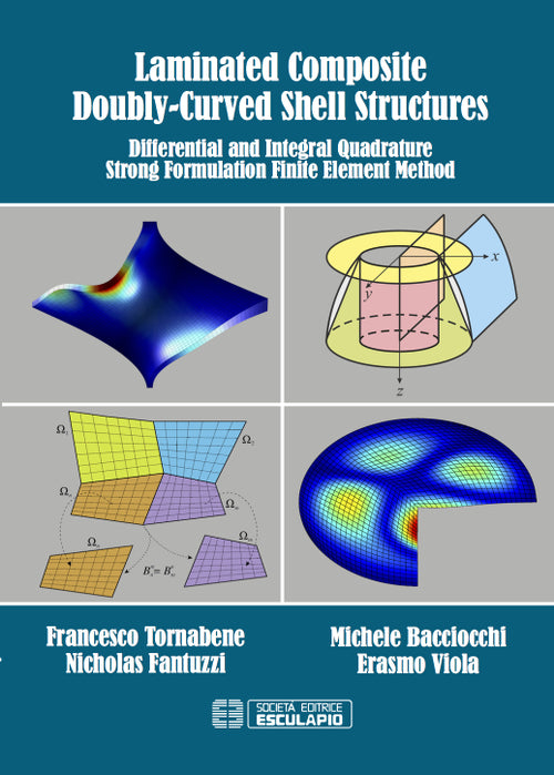 Laminated composite doubly-curved shell structures. Differential and integral quadrature strong formulation finite element method