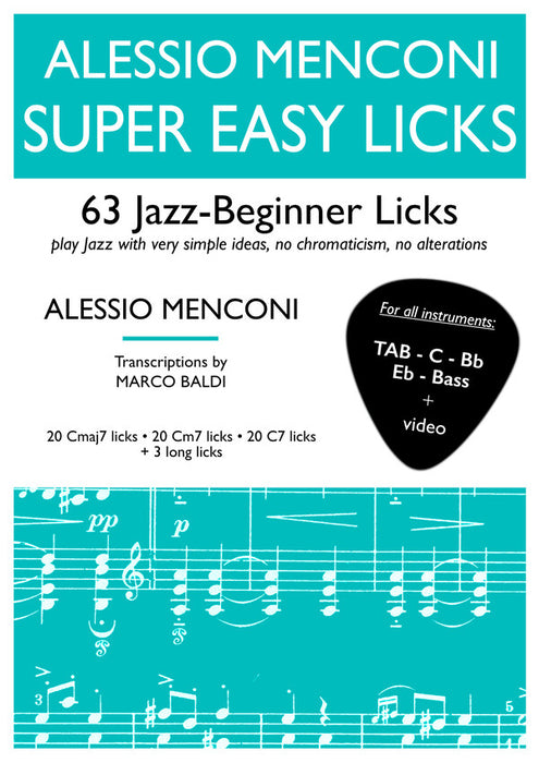 Super Easy Jazz Licks  (video + Book)