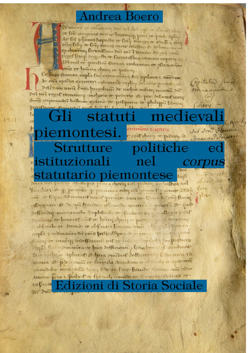 Gli statuti medievali piemontesi