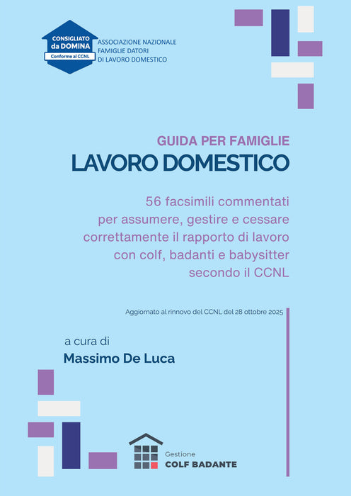 Facsimile per la gestione del rapporto di lavoro domestico – 2025