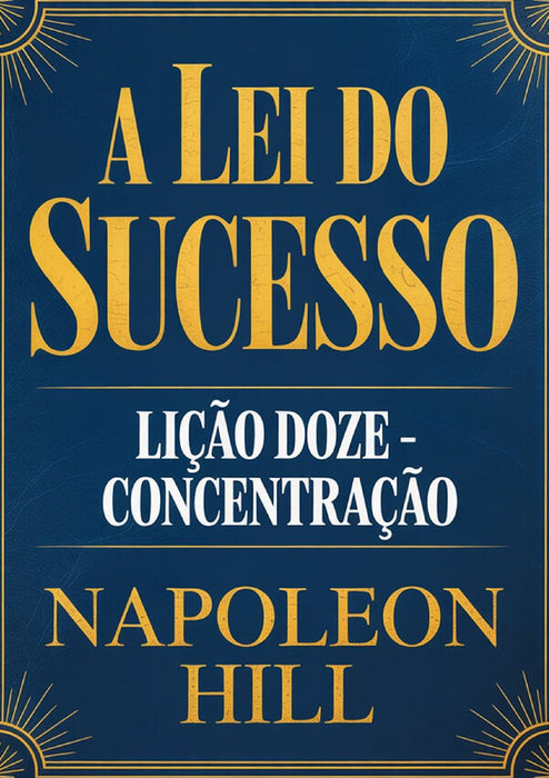 A LEI DO SUCESSO Lição Doze - CONCENTRAÇÃO (traduzido)