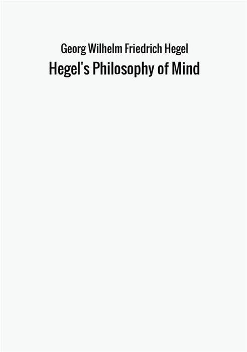 Hegel's Philosophy of Mind