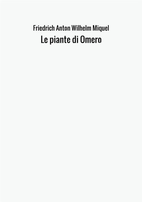 Le piante di Omero