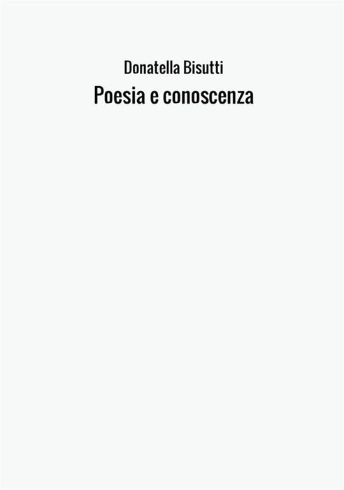 Poesia e conoscenza