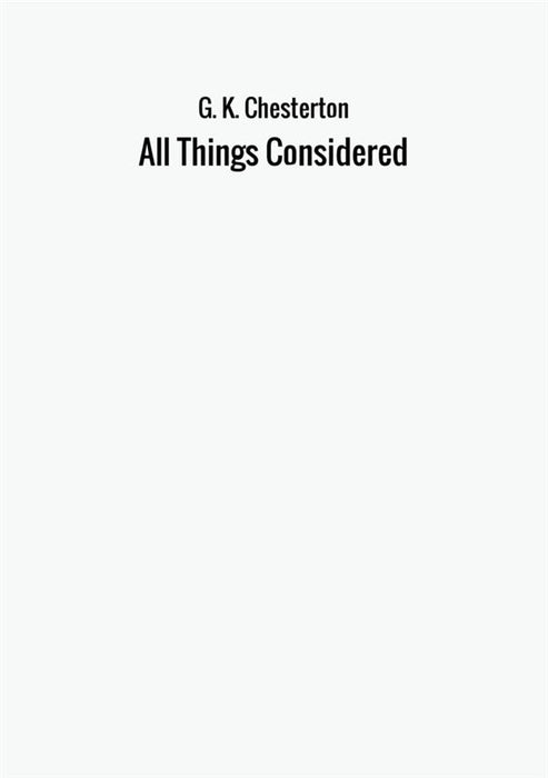 All Things Considered