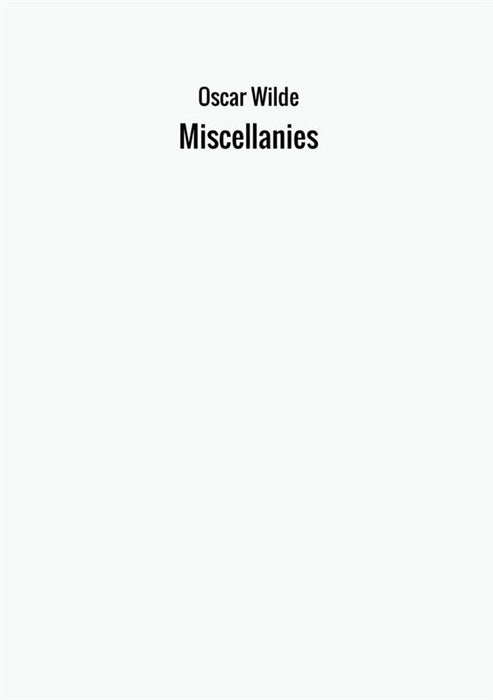 Miscellanies