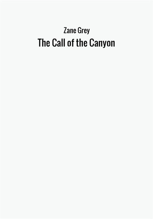 The Call of the Canyon