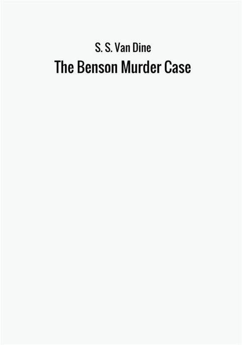 The Benson Murder Case