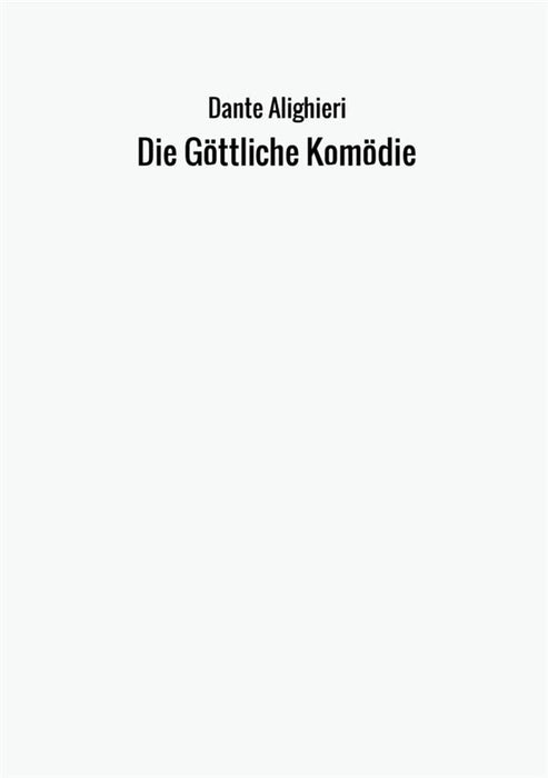 Die Göttliche Komödie