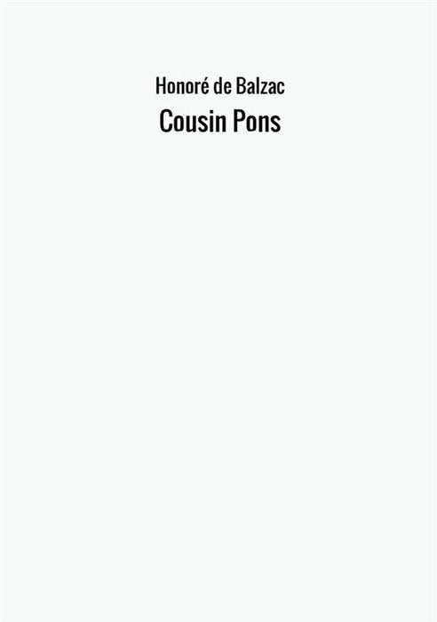 Cousin Pons