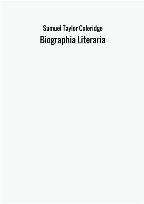 Biographia Literaria