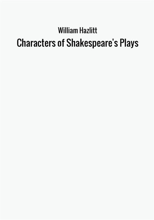 Characters of Shakespeare's Plays