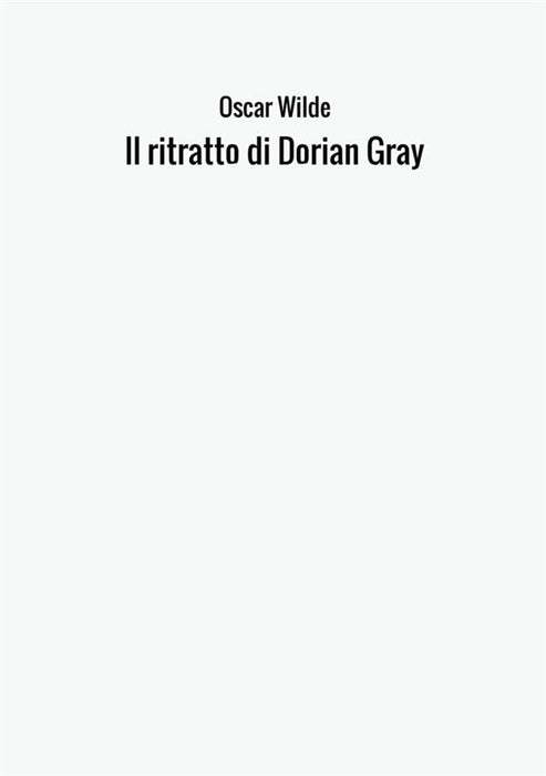 Il ritratto di Dorian Gray