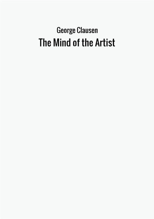 The Mind of the Artist