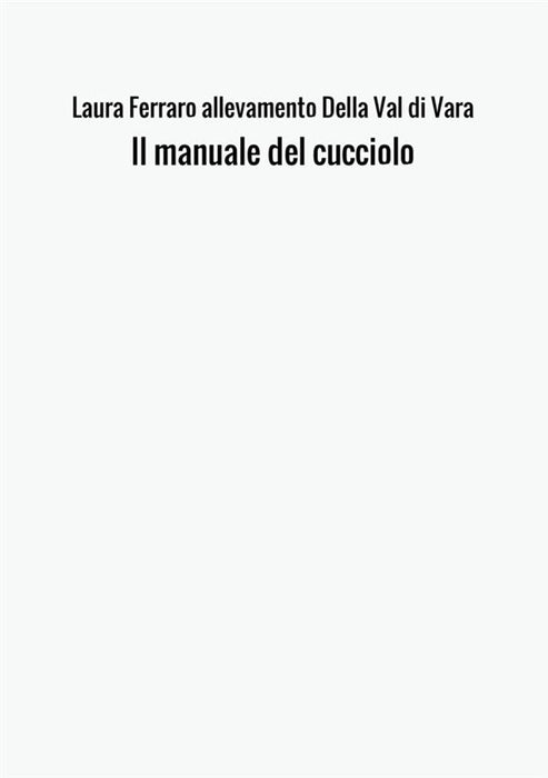 Il manuale del cucciolo