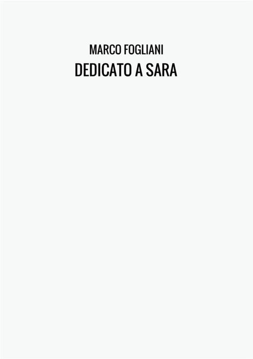 DEDICATO A SARA