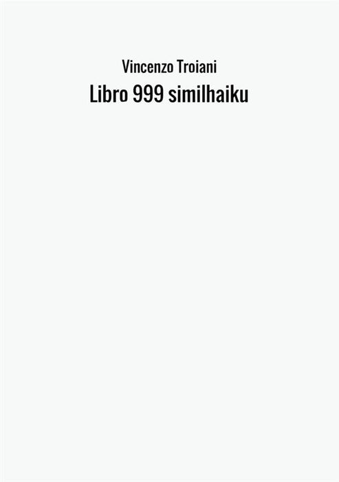 Libro 999 similhaiku
