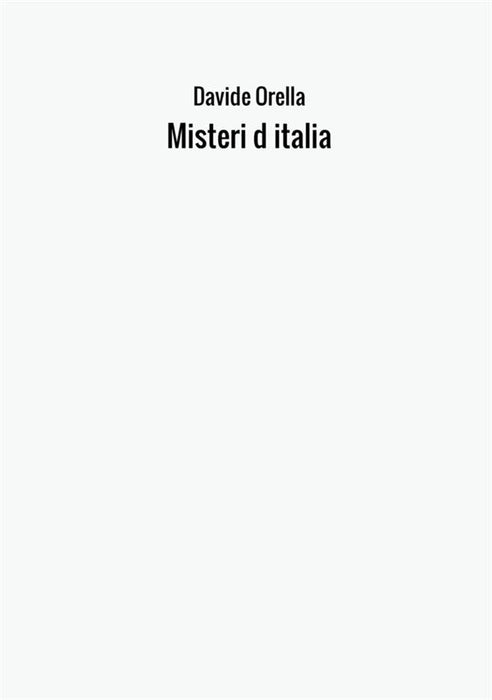 Misteri d italia
