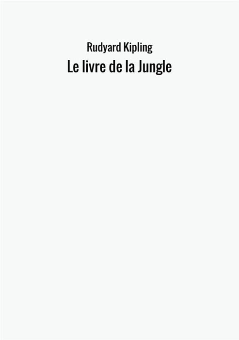 Le livre de la Jungle