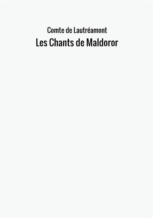 Les Chants de Maldoror