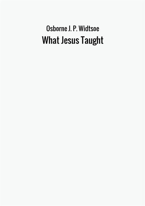 What Jesus Taught