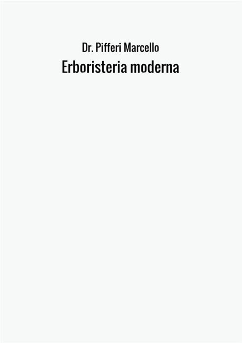 Erboristeria moderna