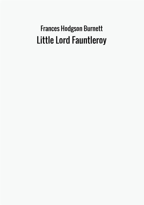 Little Lord Fauntleroy