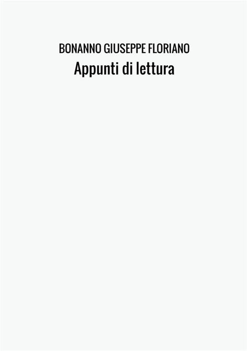 Appunti di lettura