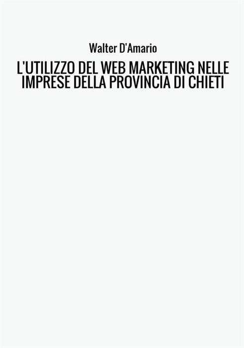 L'UTILIZZO DEL WEB MARKETING NELLE IMPRESE DELLA PROVINCIA DI CHIETI