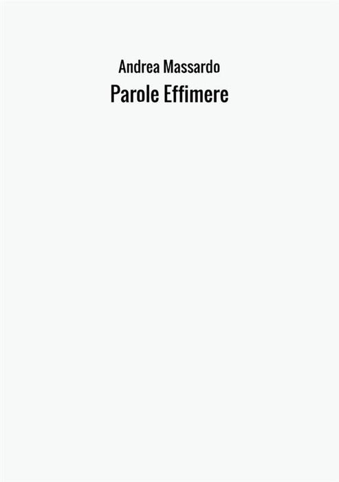 Parole Effimere