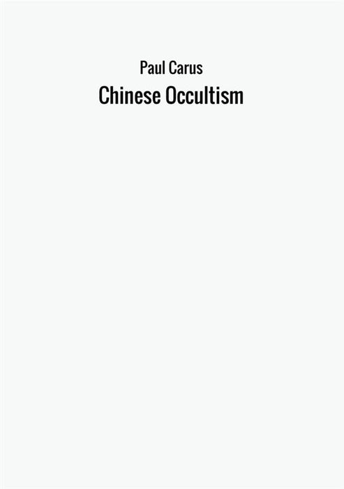 Chinese Occultism