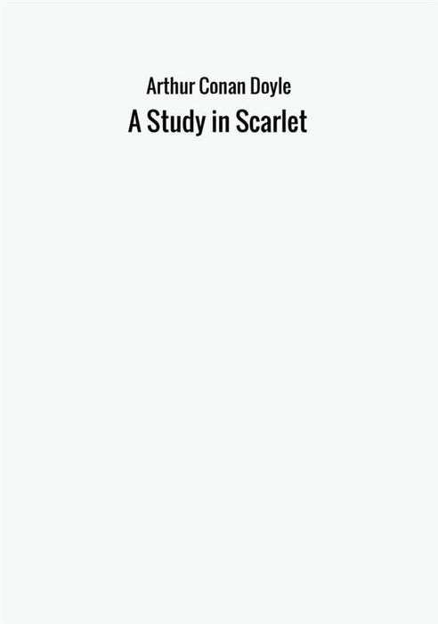 A Study in Scarlet