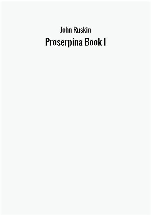 Proserpina Book I