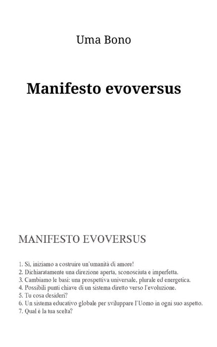 Manifesto evoversus