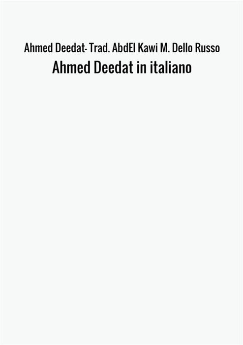 Ahmed Deedat in italiano