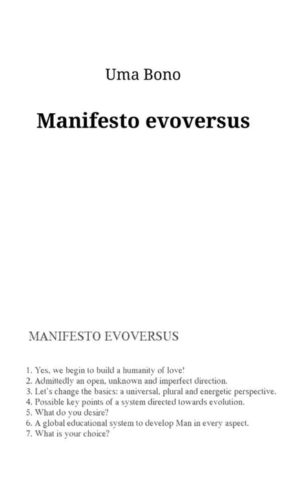 Manifesto evoversus