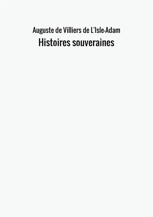 Histoires souveraines
