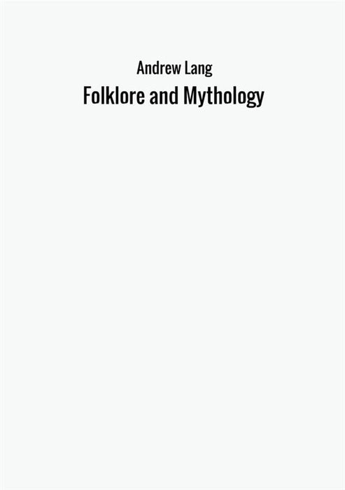 Folklore and Mythology