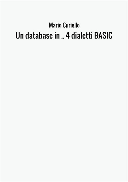 Un database in .. 4 dialetti BASIC