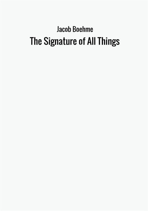 The Signature of All Things