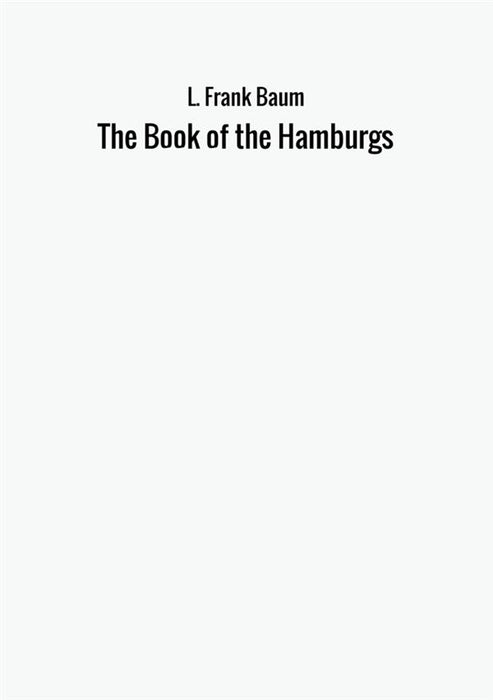 The Book of the Hamburgs