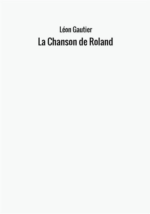 La Chanson de Roland